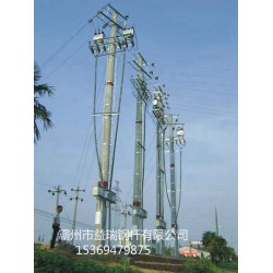 十堰市10kv16米双回路转角钢杆 益瑞