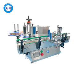 英鹏防爆桌面式全自动搓滚式圆瓶贴标机