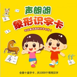 乐乐多教育龙之语声朗朗象形片识字卡 学前幼儿早教启蒙识字